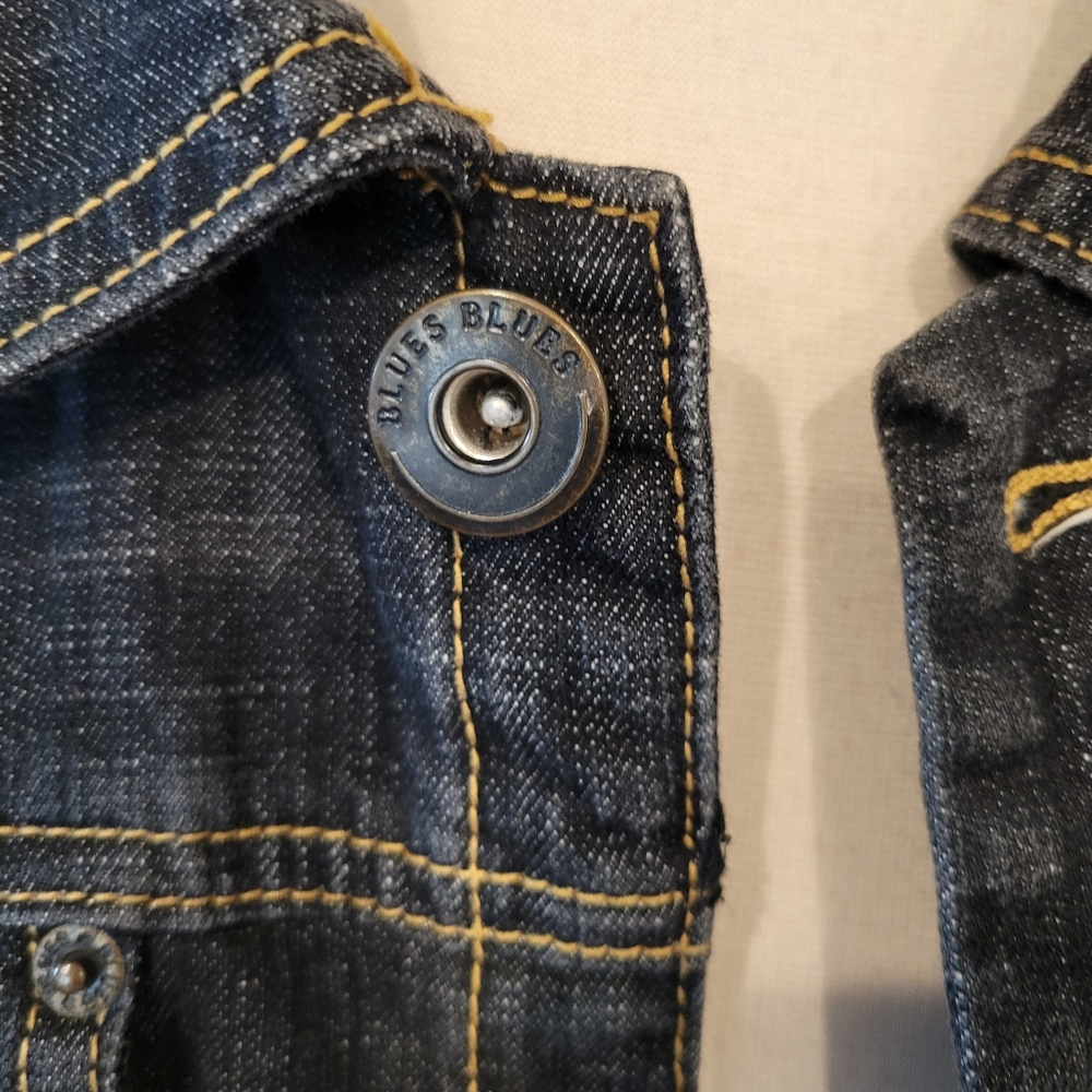 Baccini Weekends Denim Jacket Size Medium - image 7
